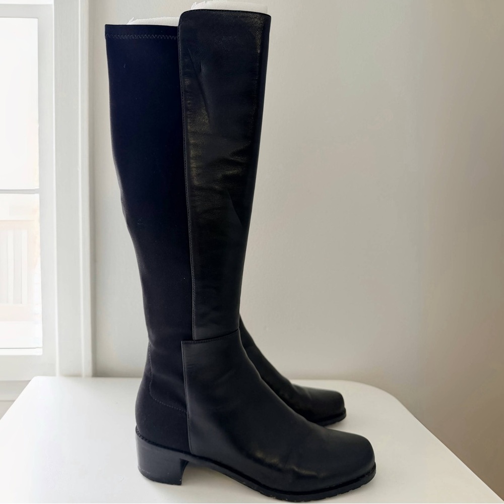 Stuart Weitzman Setaside Black Knee-High Boots